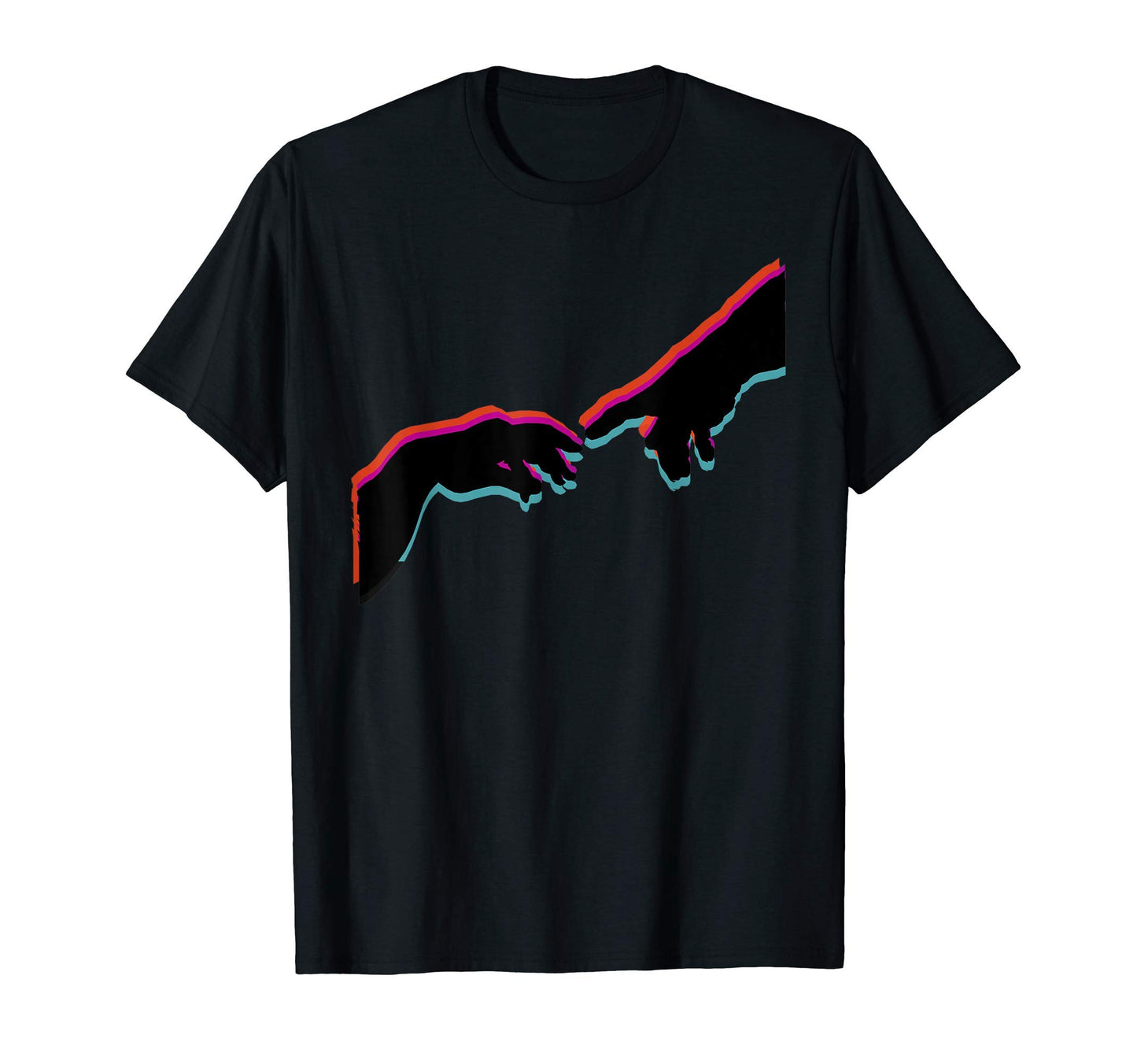 Michelangelo Touch God Vaporwave T-Shirt - Casual Everyday Wear for Adults - T-Shirt, Sweatshirt, Hoodie