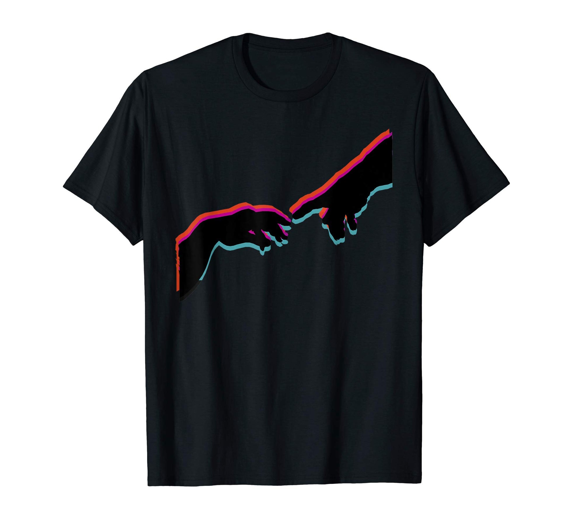Michelangelo Touch God Vaporwave T-Shirt - Casual Everyday Wear for Adults - T-Shirt, Sweatshirt, Hoodie