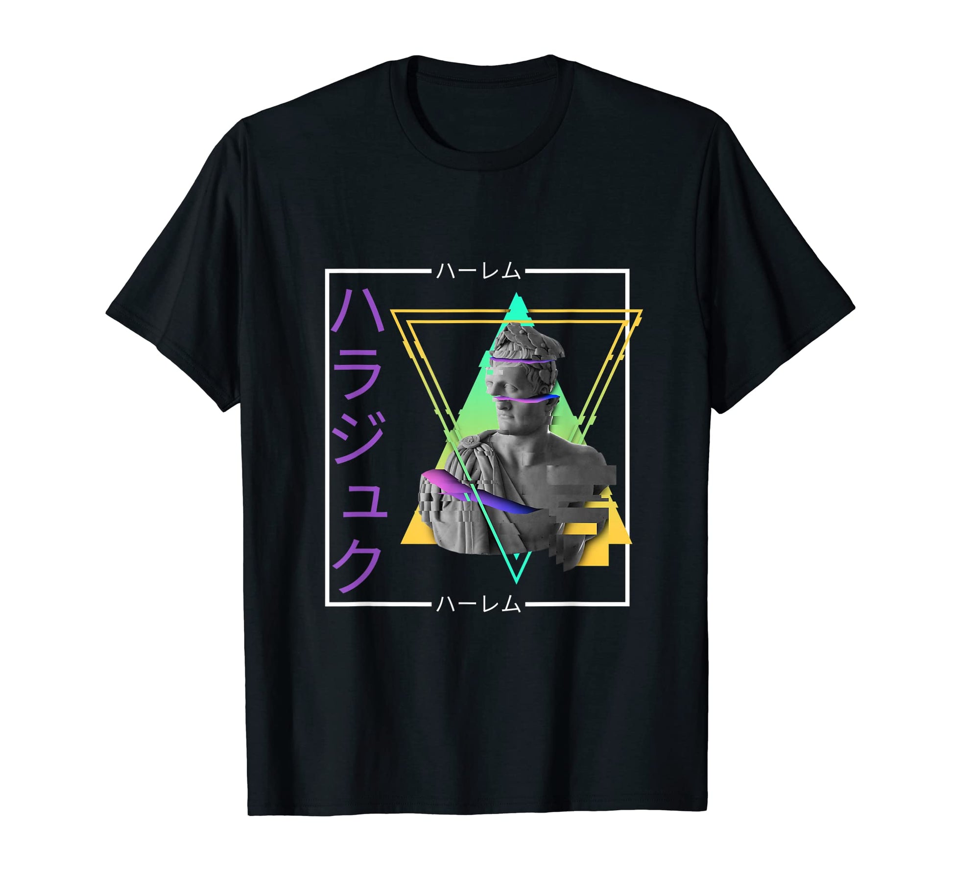 Vaporwave Statue Aesthetic Art Glitch T-Shirt - Custom Art Print Men Women - T-Shirt, Sweatshirt, Hoodie