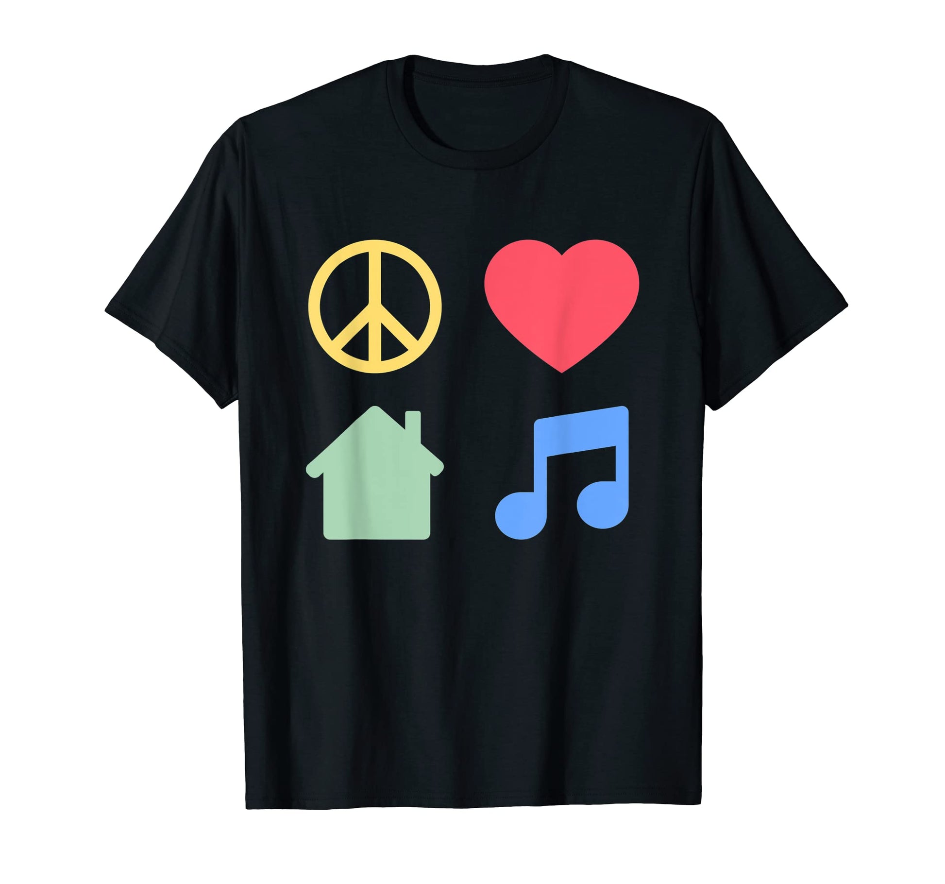 Peace Love House Music Edm Dj Dance T-Shirt - Streetwear Style Men Women - T-Shirt, Sweatshirt, Hoodie