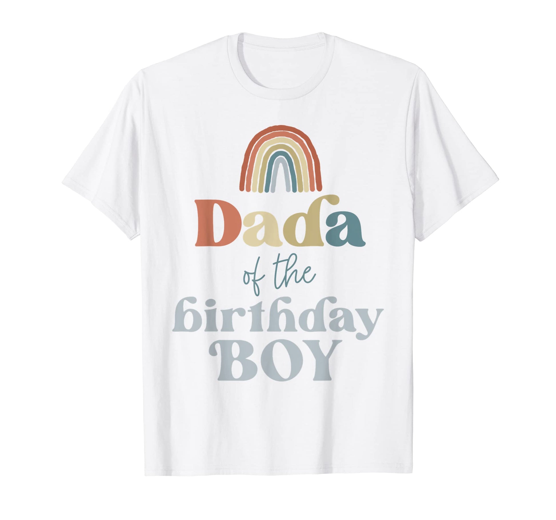 Mens Dada Birthday Boho Rainbow Party T-Shirt - Unique Graphic Unisex - T-Shirt, Sweatshirt, Hoodie