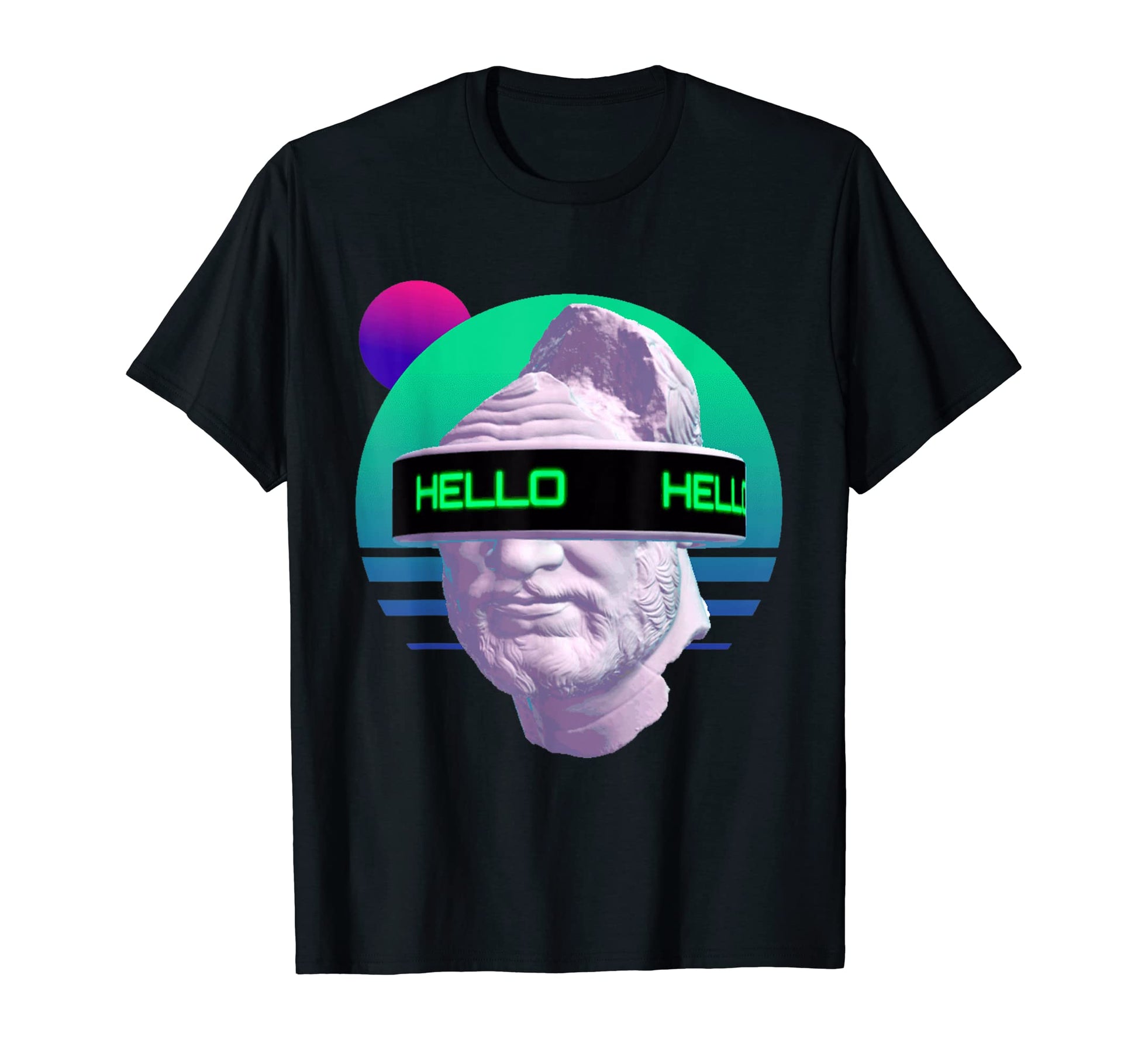 Greek Statue Vaporwave Retrowave T-Shirt - Unique Graphic for Adults - T-Shirt, Sweatshirt, Hoodie