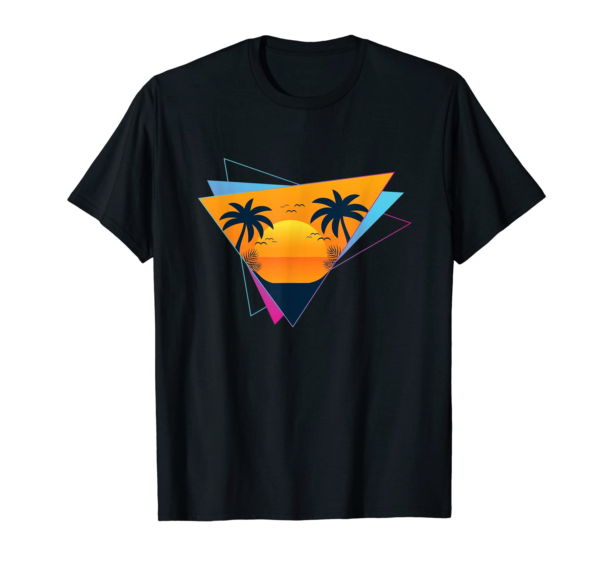 Tropical Sunset Vaporwave Aesthetic T-Shirt - Trendy Graphic for Adults - T-Shirt, Sweatshirt, Hoodie