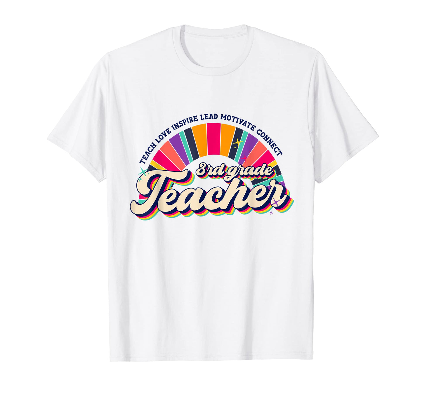 Teach Love Inspire 3Rd Grade T-Shirt - Aesthetic Graphic for Adults - T-Shirt, Sweatshirt, Hoodie