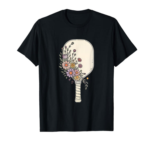 Bohemian Pickleball Paddle Boho Outfit T-Shirt - Custom Art Print Unisex - T-Shirt, Sweatshirt, Hoodie