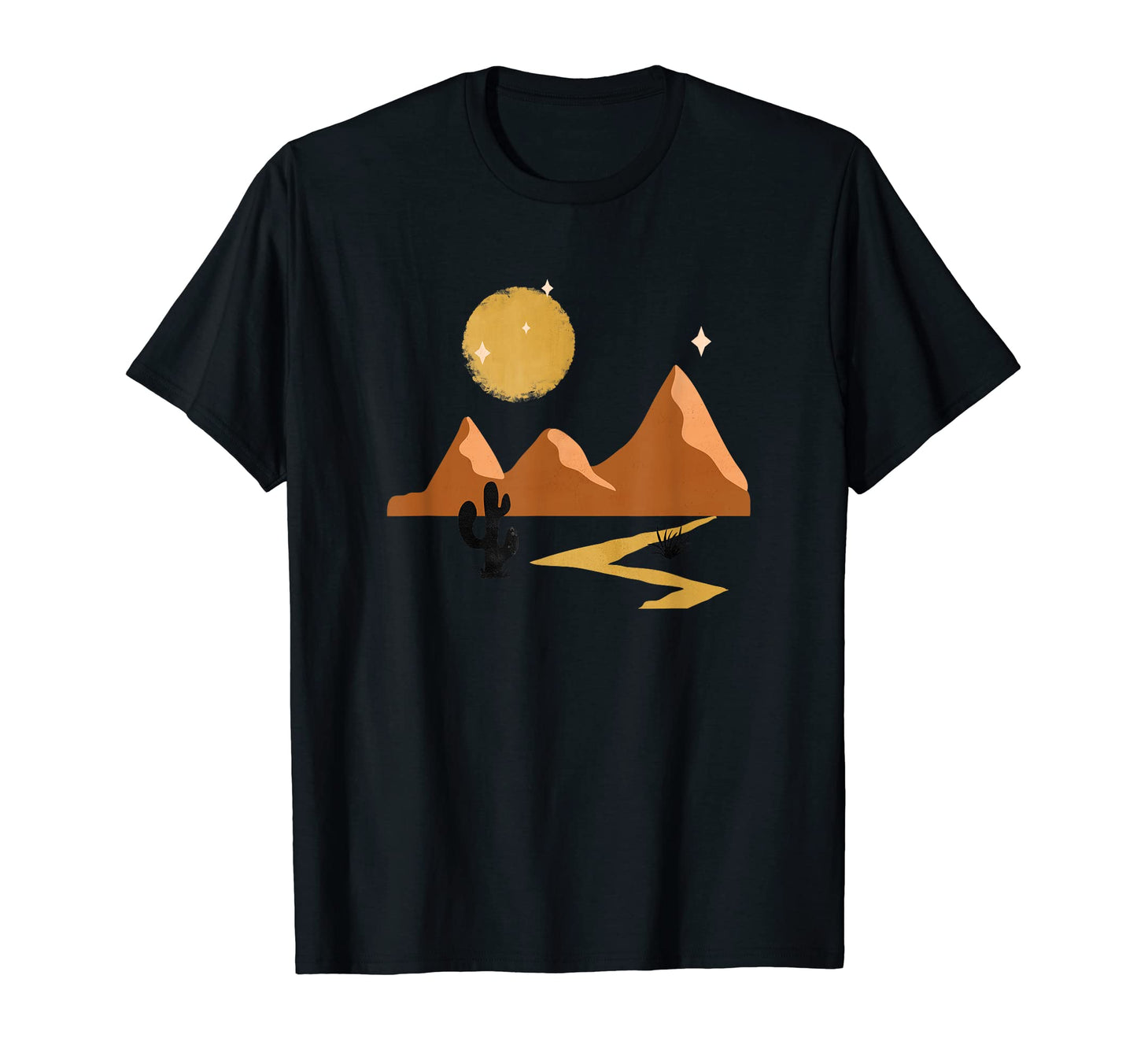 Desert Western Cactus Sunset T-Shirt - Casual Everyday Wear for Adults - T-Shirt, Sweatshirt, Hoodie