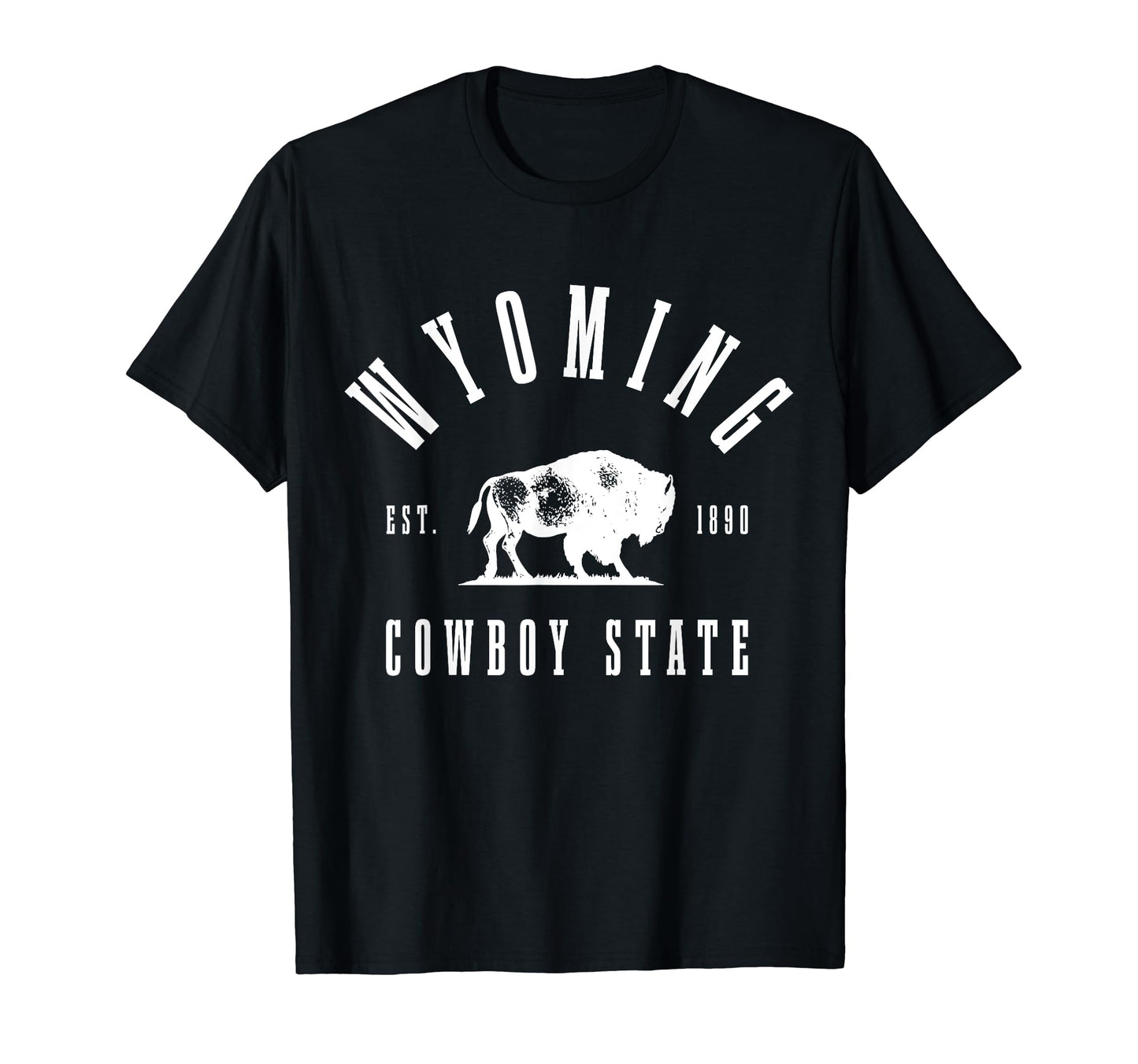 Wyoming Est 1890 Cowboy State T-Shirt - Casual Everyday Wear Men Women - T-Shirt, Sweatshirt, Hoodie
