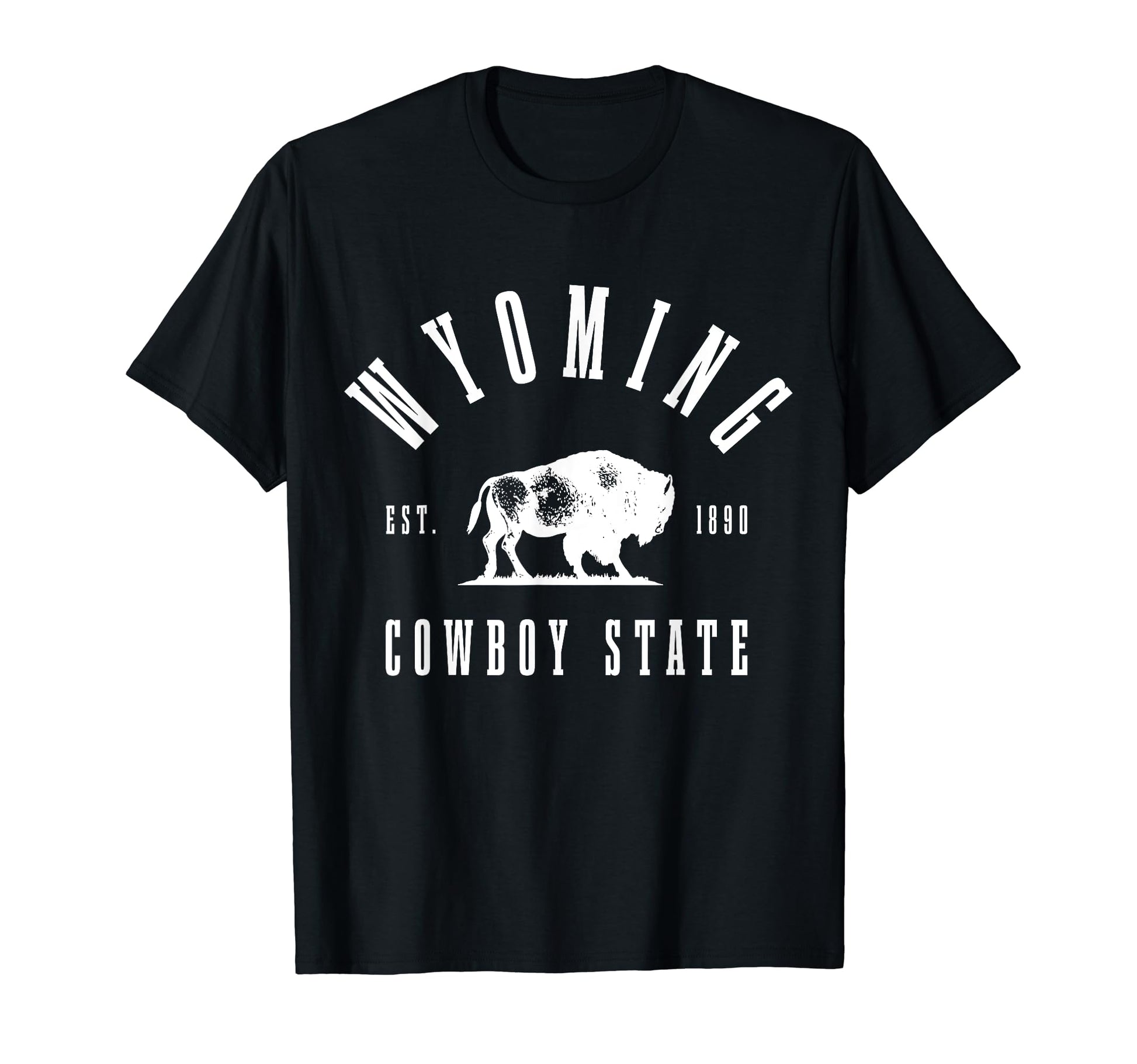 Wyoming Est 1890 Cowboy State T-Shirt - Casual Everyday Wear Men Women - T-Shirt, Sweatshirt, Hoodie