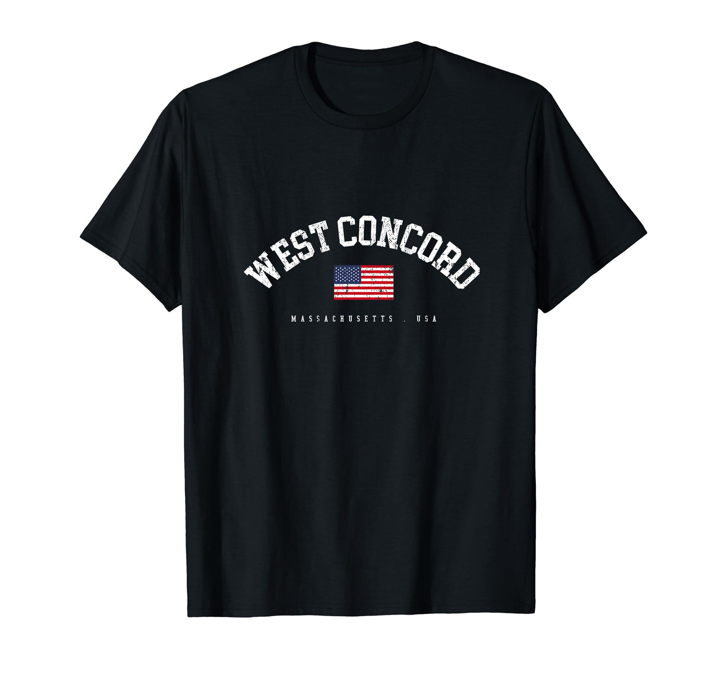 West Concord Ma American Flag Usa City T-Shirt - Novelty Apparel Men Women - T-Shirt, Sweatshirt, Hoodie