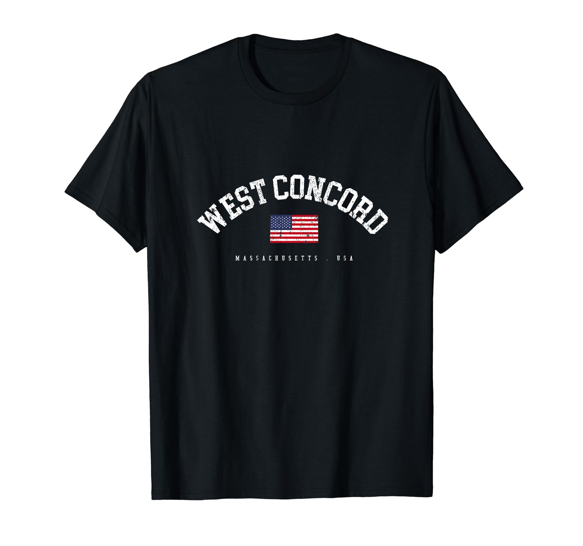West Concord Ma American Flag Usa City T-Shirt - Novelty Apparel Men Women - T-Shirt, Sweatshirt, Hoodie