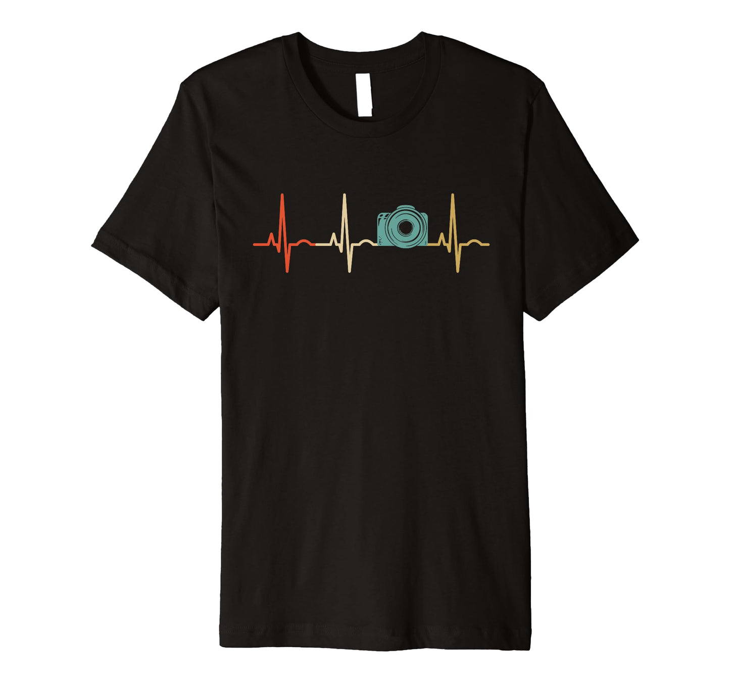 Heartbeat Photography Camera Photographer T-Shirt - Minimalist Print Unisex - T-Shirt, Sweatshirt, Hoodie