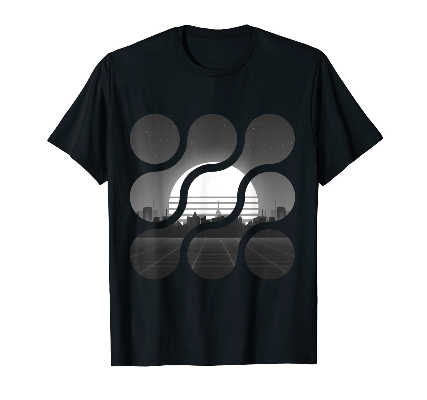Vaporwave Aesthetic Sunset City T-Shirt - Casual Everyday Wear Unisex - T-Shirt, Sweatshirt, Hoodie