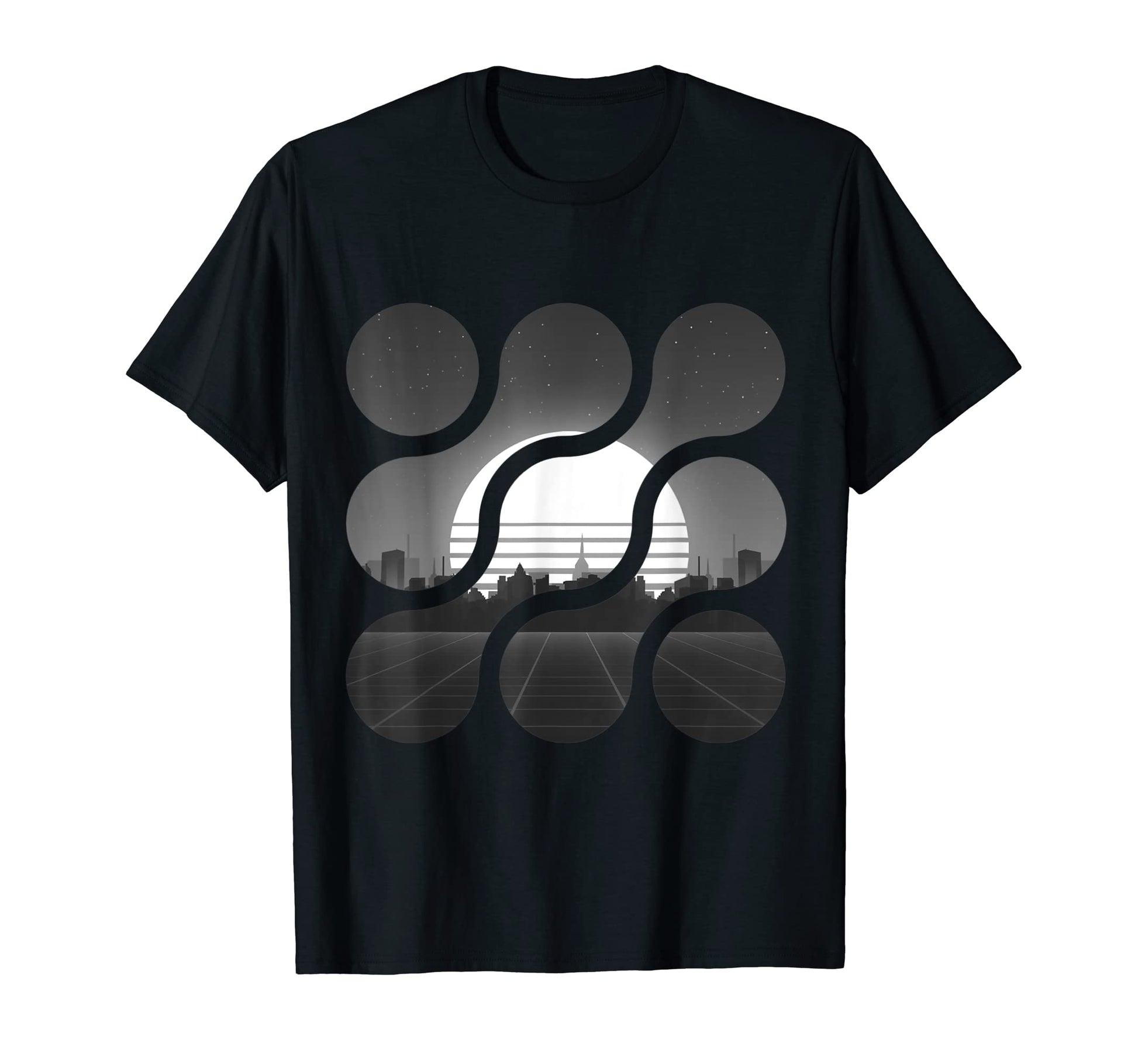Vaporwave Aesthetic Sunset City T-Shirt - Casual Everyday Wear Unisex - T-Shirt, Sweatshirt, Hoodie
