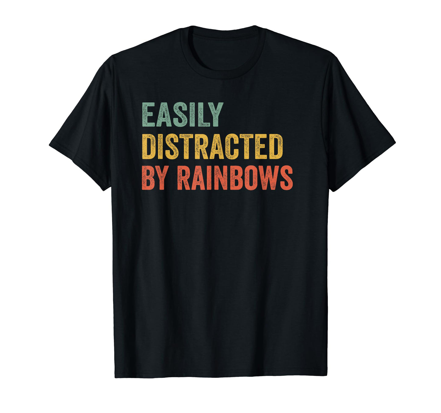 Easily Distracted Rainbows Pilot T-Shirt - Minimalist Print Unisex - T-Shirt, Sweatshirt, Hoodie
