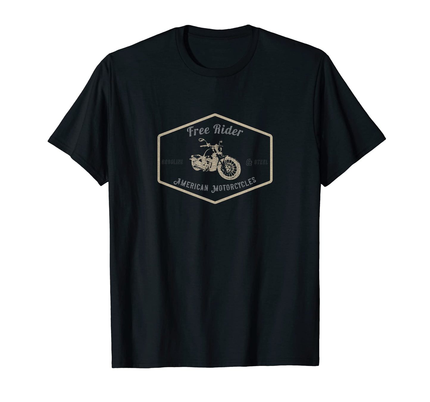 Free Rider American Motorcycles Biker T-Shirt - Novelty Apparel for Adults - T-Shirt, Sweatshirt, Hoodie