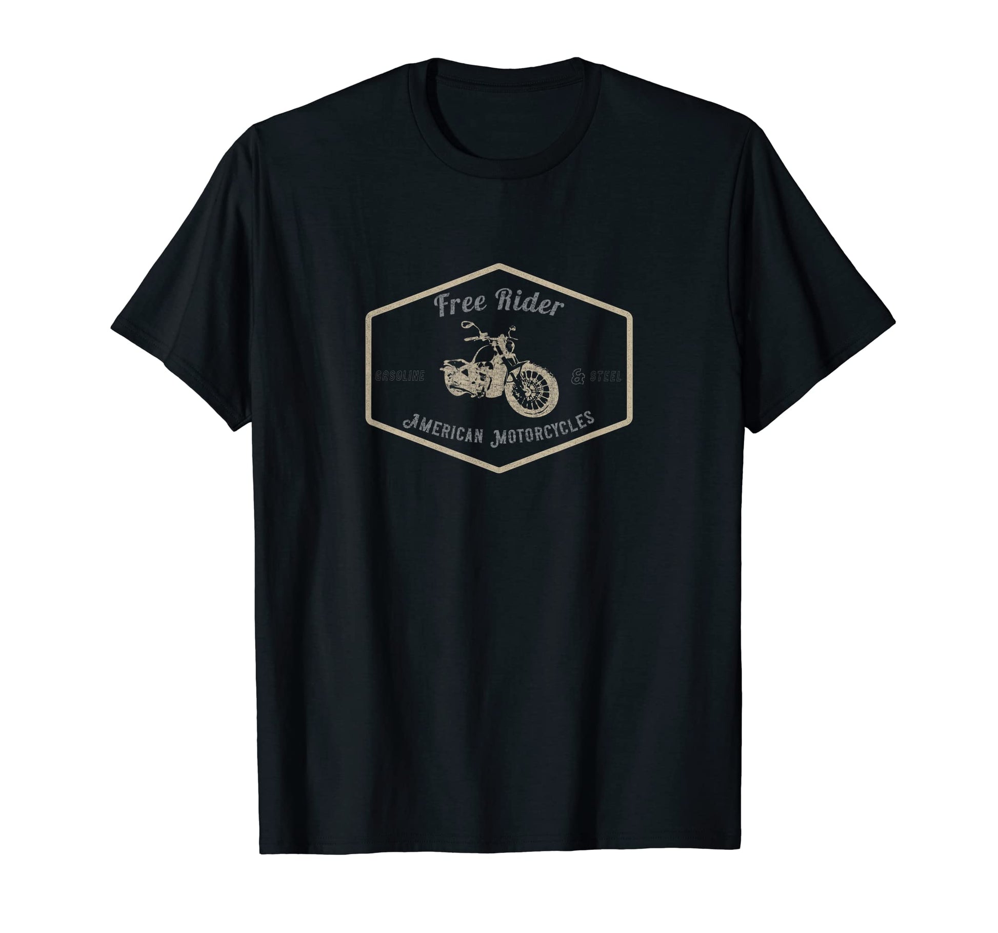 Free Rider American Motorcycles Biker T-Shirt - Novelty Apparel for Adults - T-Shirt, Sweatshirt, Hoodie