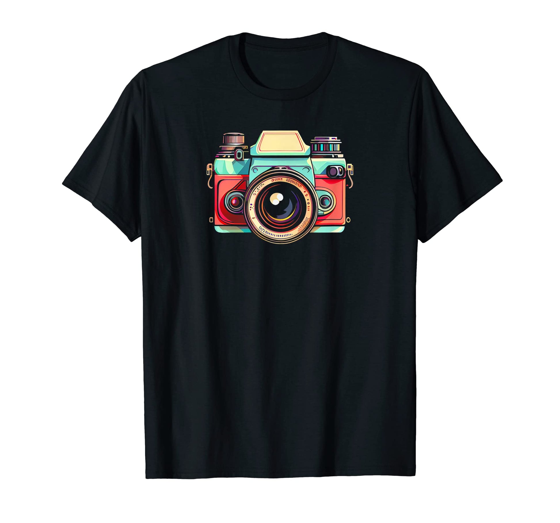 Eighties Vibe Slr Camera T-Shirt - Fun Novelty Design for Adults - T-Shirt, Sweatshirt, Hoodie