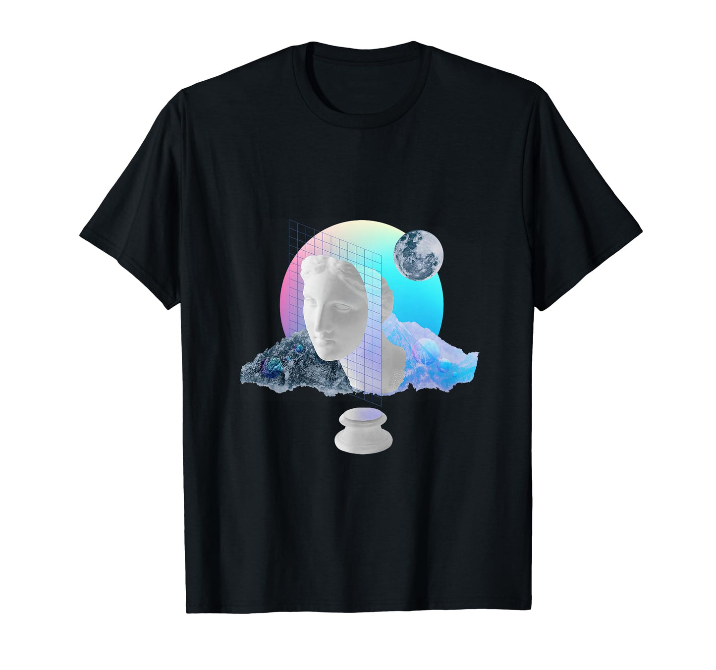 Vaporwave Sculpture Statue 80S 90S T-Shirt - Aesthetic Graphic Unisex - T-Shirt, Sweatshirt, Hoodie