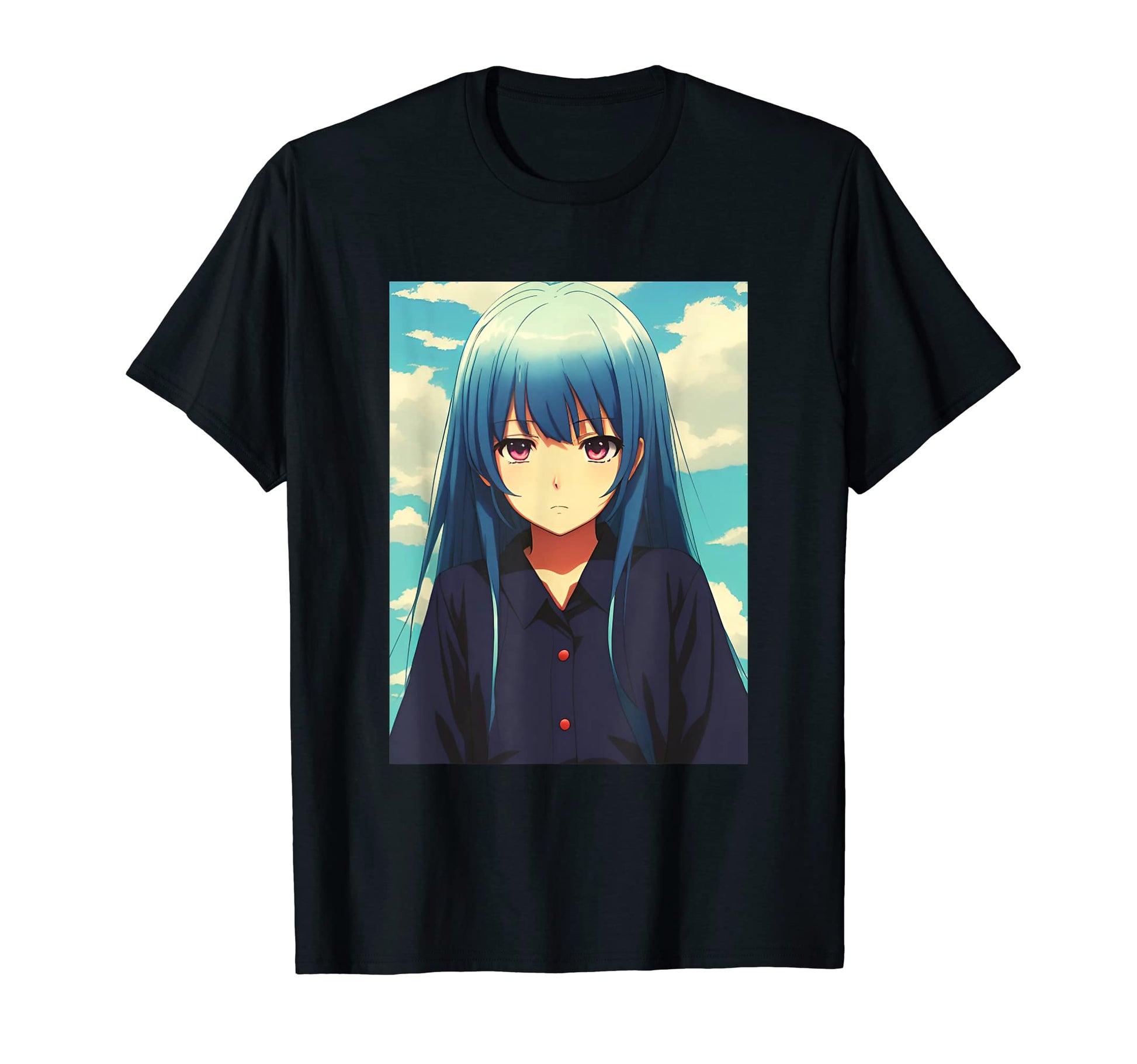 Japanese Streetwear Vaporwave Sad T-Shirt - Minimalist Print for Adults - T-Shirt, Sweatshirt, Hoodie