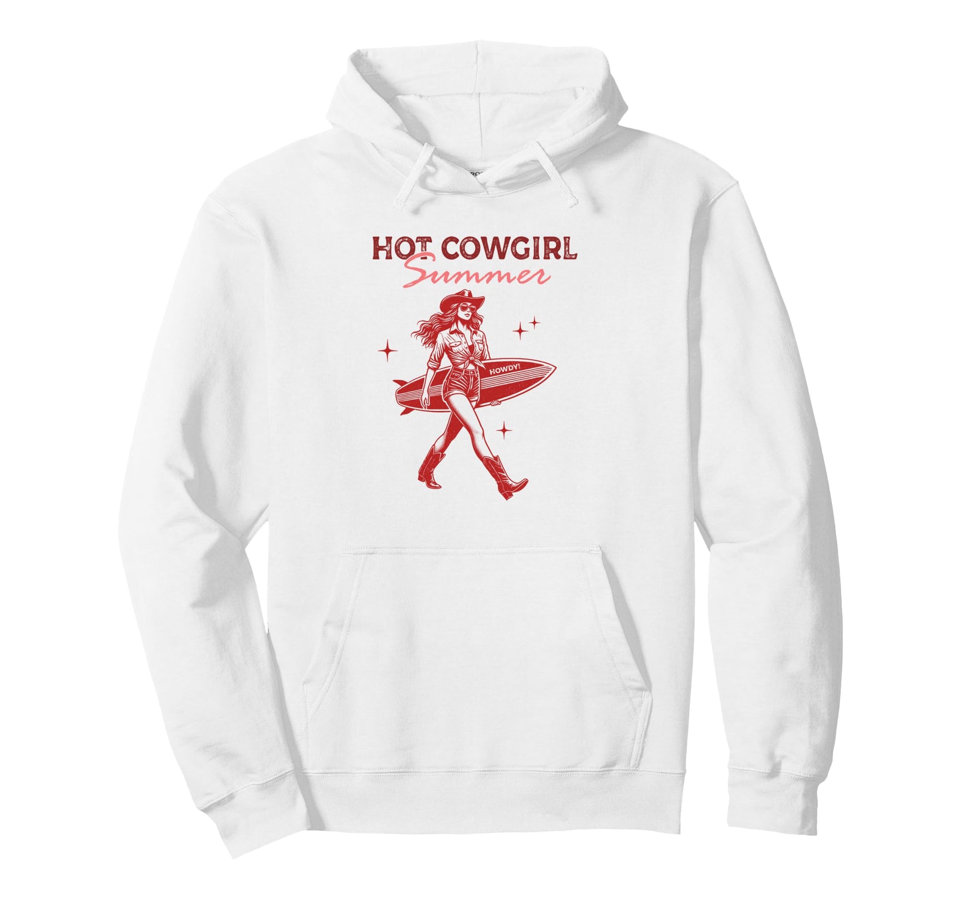 Hot Cowgirl Summer Western Fun Hoodie - Graphic Print Unisex - T-Shirt, Sweatshirt, Hoodie
