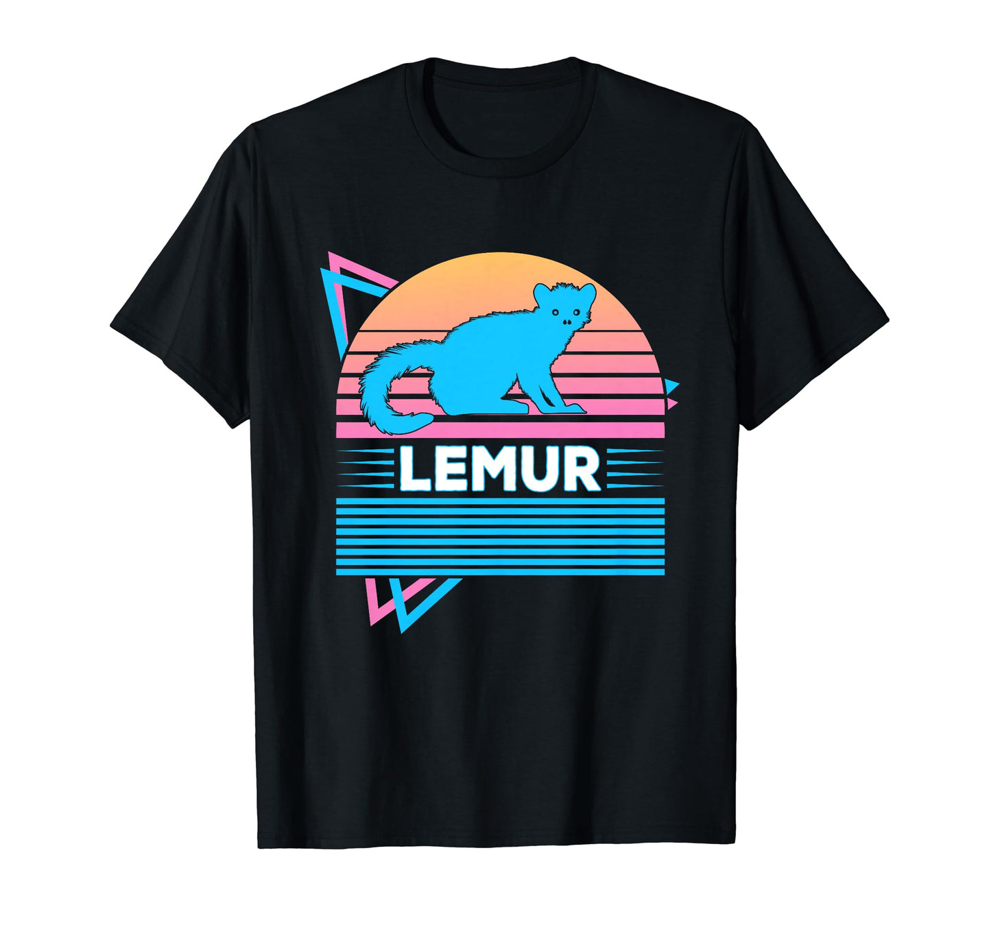 Lemur Vaporwave Aesthetic T-Shirt - Novelty Apparel Unisex - T-Shirt, Sweatshirt, Hoodie