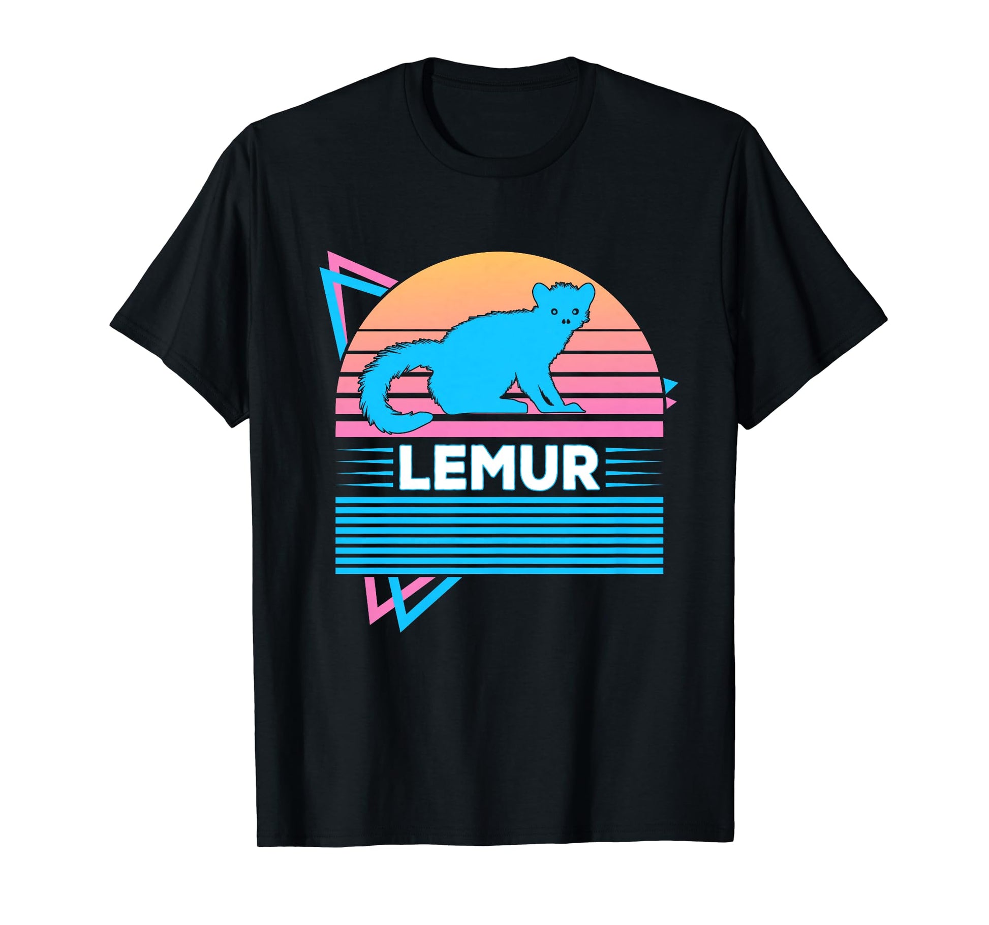 Lemur Vaporwave Aesthetic T-Shirt - Novelty Apparel Unisex - T-Shirt, Sweatshirt, Hoodie