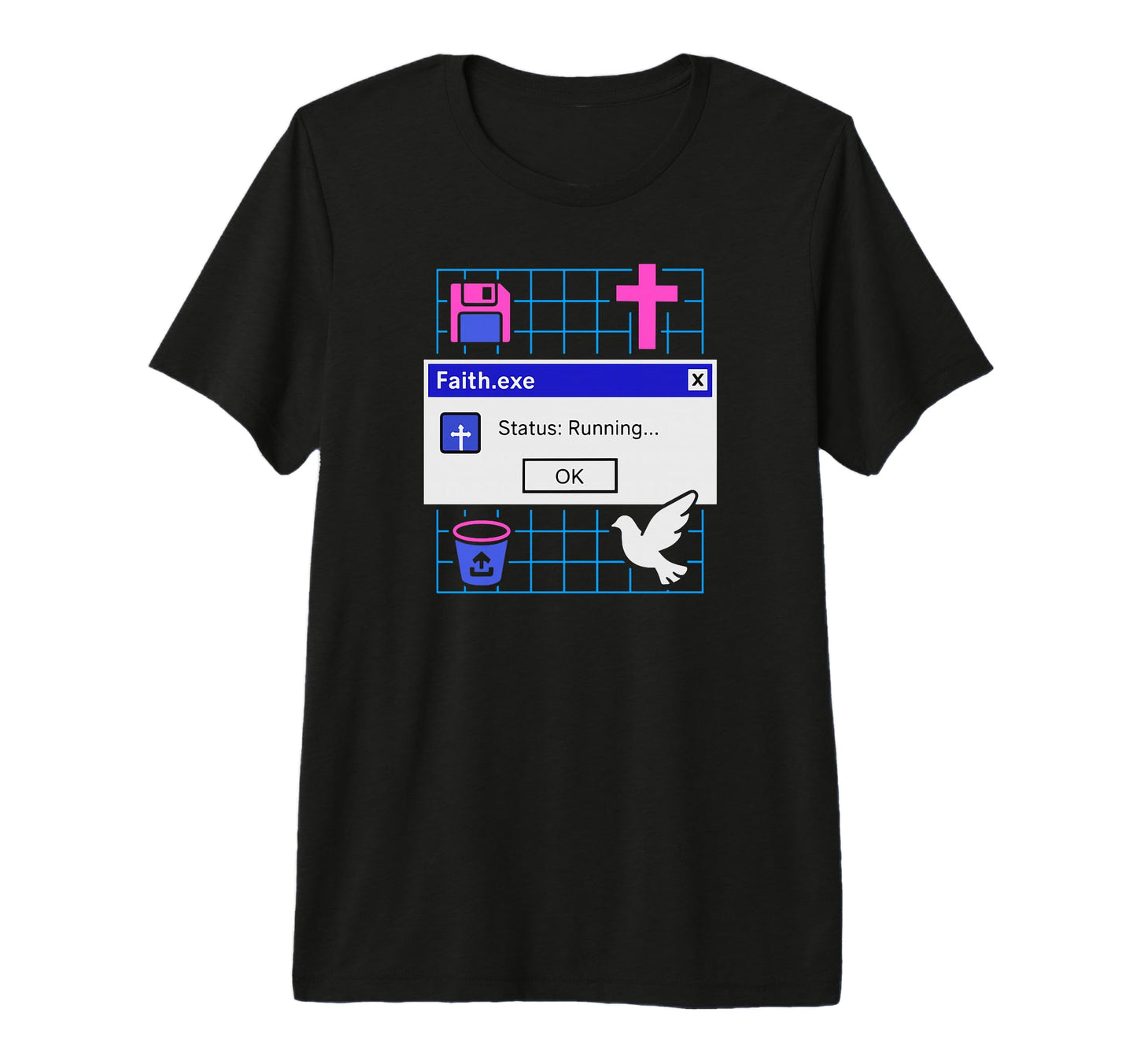 Faith Exe Running Faithwave Christian T-Shirt - Novelty Apparel Men Women - T-Shirt, Sweatshirt, Hoodie