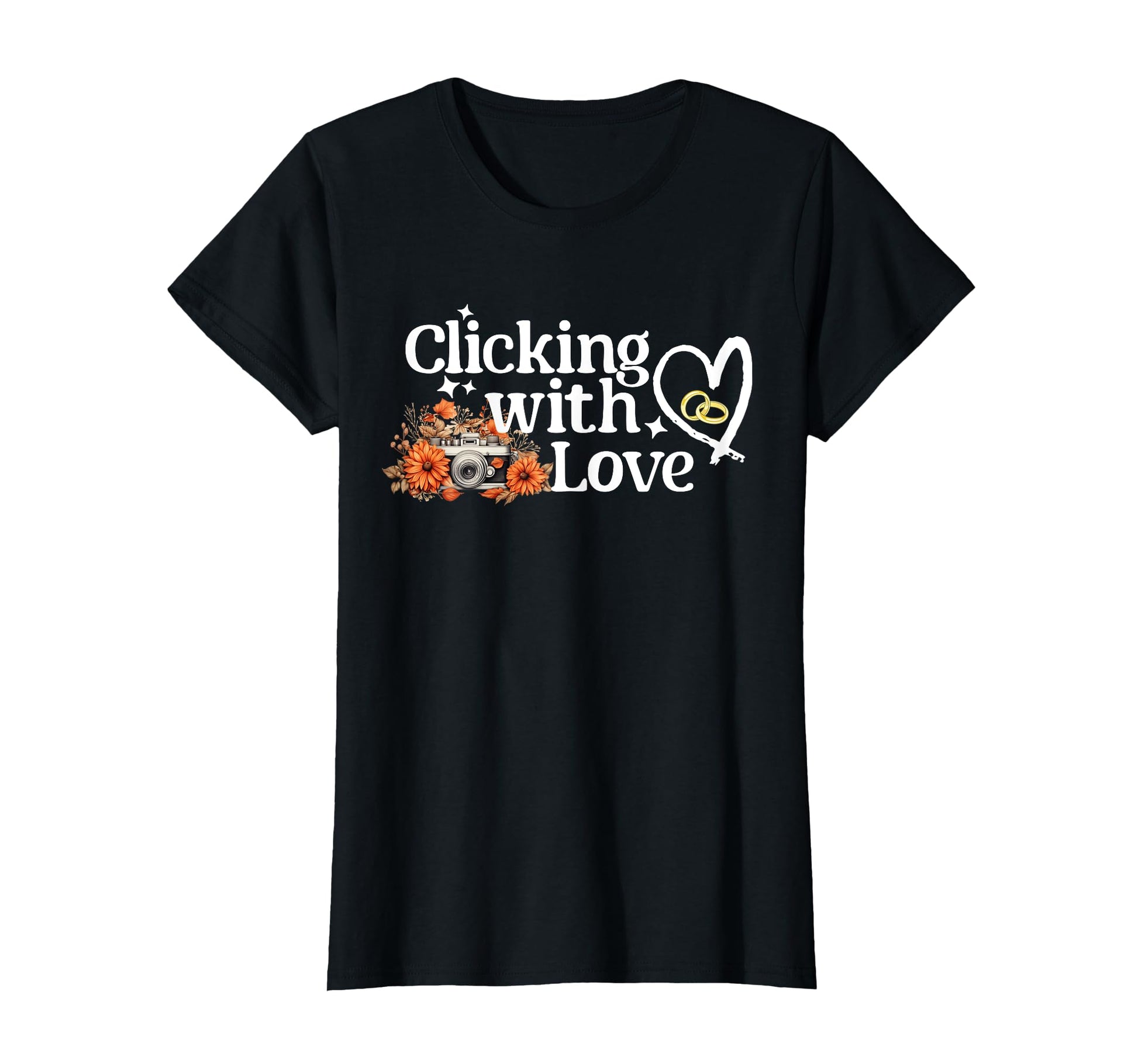 Womens Wedding Camera Photography T-Shirt - Fun Novelty Design Men Women - T-Shirt, Sweatshirt, Hoodie