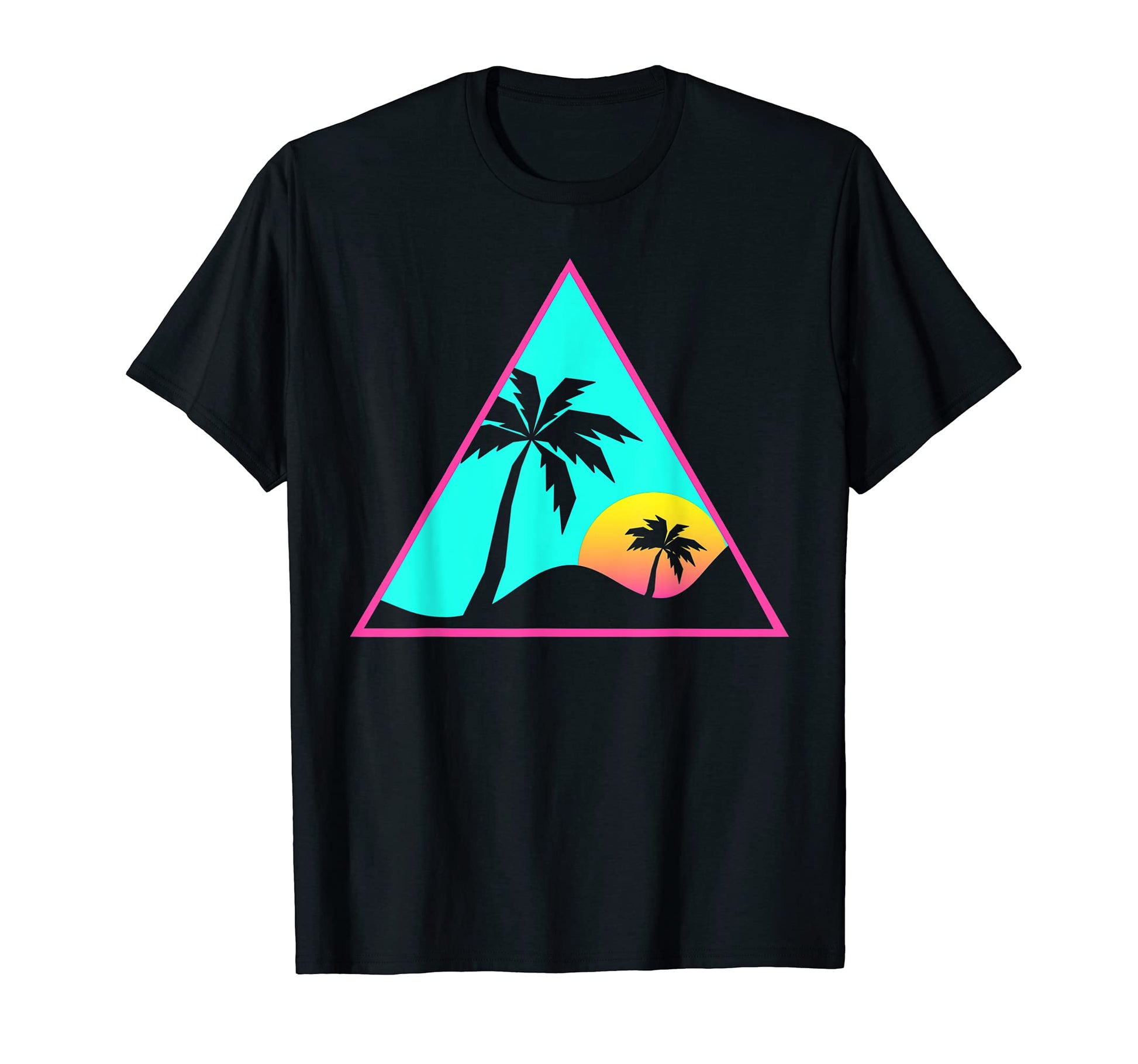 Tropical Sunset Vaporwave Aesthetic T-Shirt - Unique Graphic for Adults - T-Shirt, Sweatshirt, Hoodie