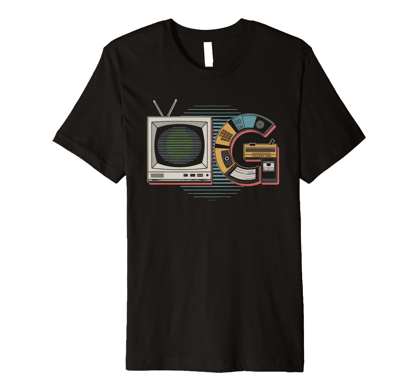 Old School Og Hip Hop Vinyl Cds Tapes 80S T-Shirt - Graphic Print Unisex - T-Shirt, Sweatshirt, Hoodie
