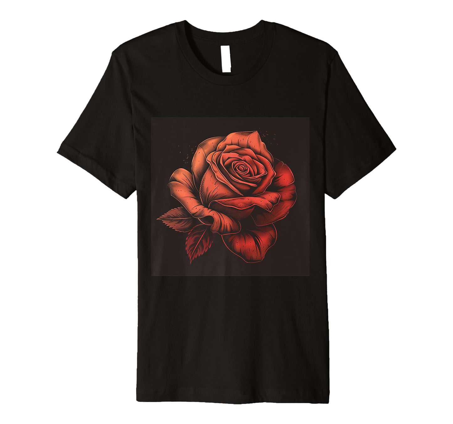 Floral Pattern Gift Flower Tattoo Red Rose T-Shirt - Unique Graphic Unisex - T-Shirt, Sweatshirt, Hoodie