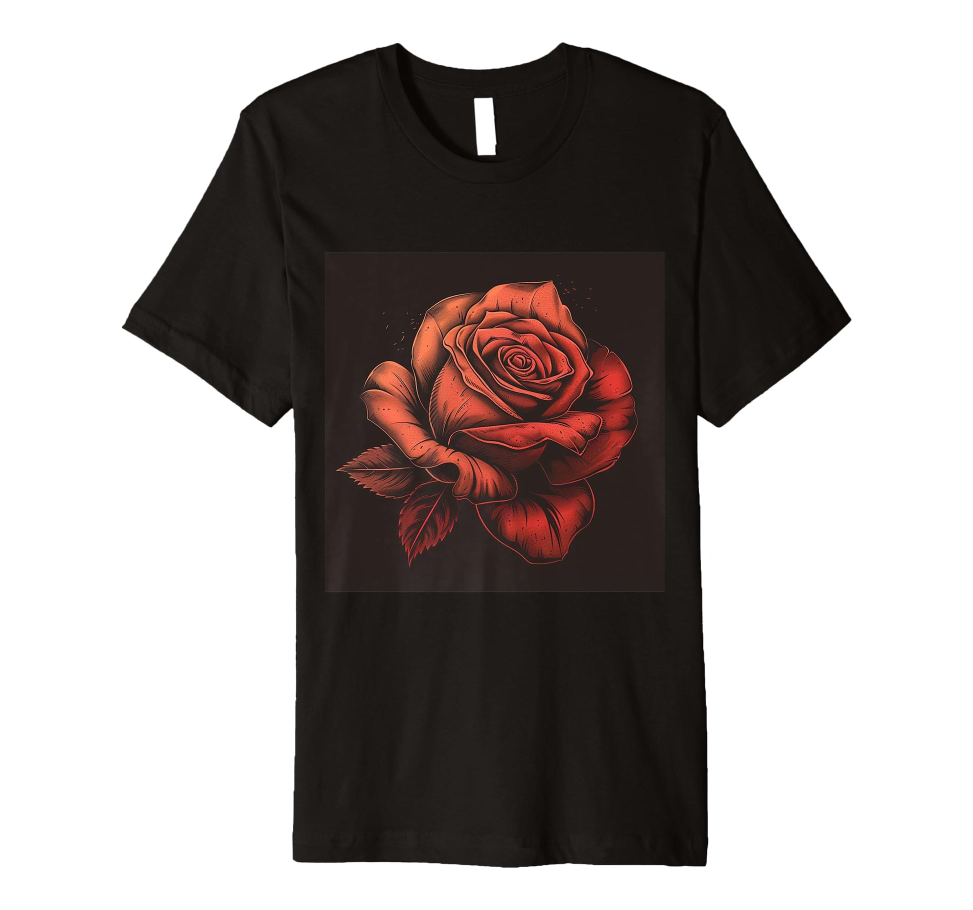 Floral Pattern Gift Flower Tattoo Red Rose T-Shirt - Unique Graphic Unisex - T-Shirt, Sweatshirt, Hoodie