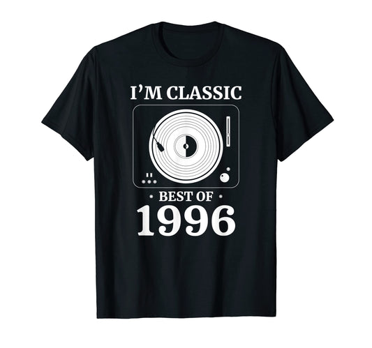 1996 Birthday Vinyl Lp Music Record T-Shirt - Aesthetic Graphic for Adults - T-Shirt, Sweatshirt, Hoodie