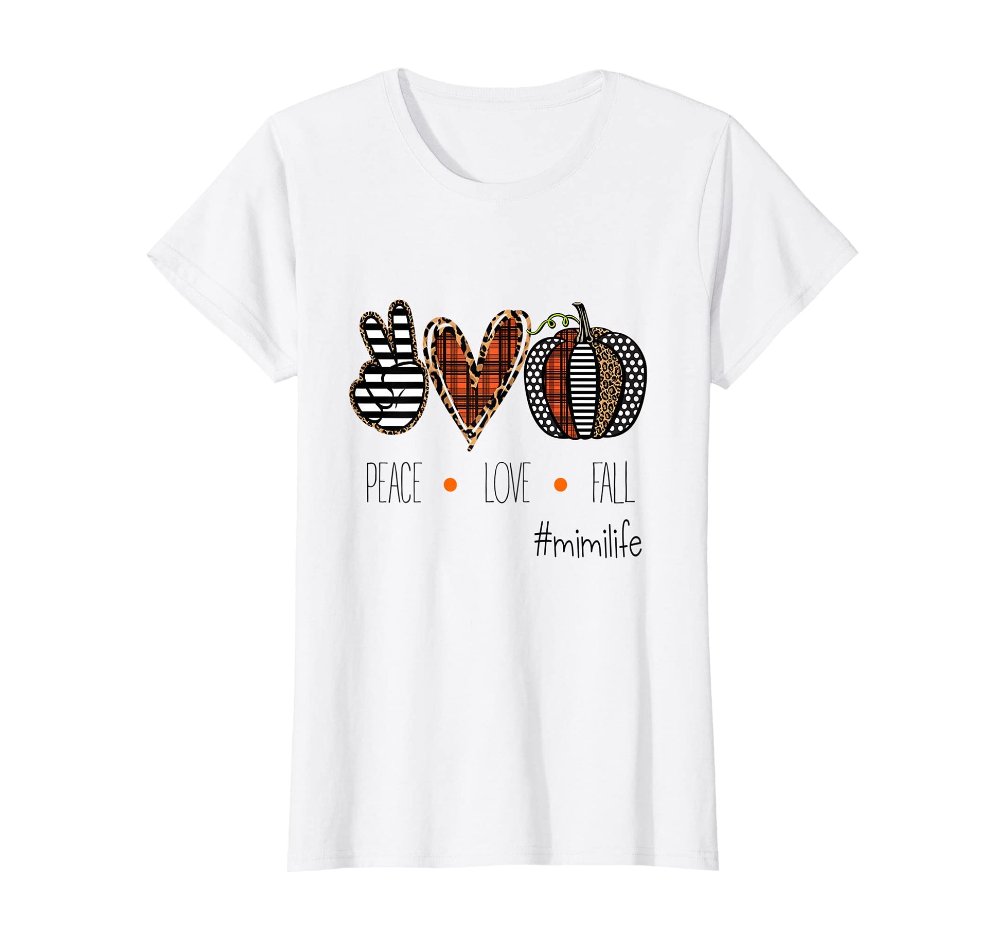 Womens Peace Love Fall Life Halloween T-Shirt - Trendy Graphic Men Women - T-Shirt, Sweatshirt, Hoodie