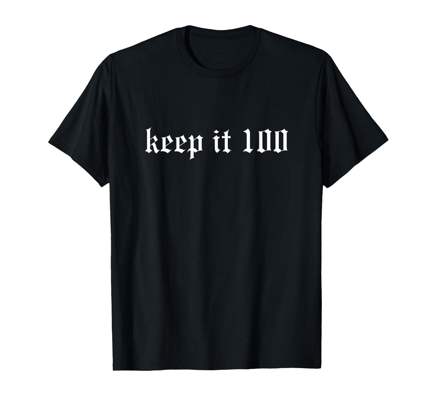Keep It 100 One Hunnit Oldschool Rapper T-Shirt - Trendy Graphic Men Women - T-Shirt, Sweatshirt, Hoodie