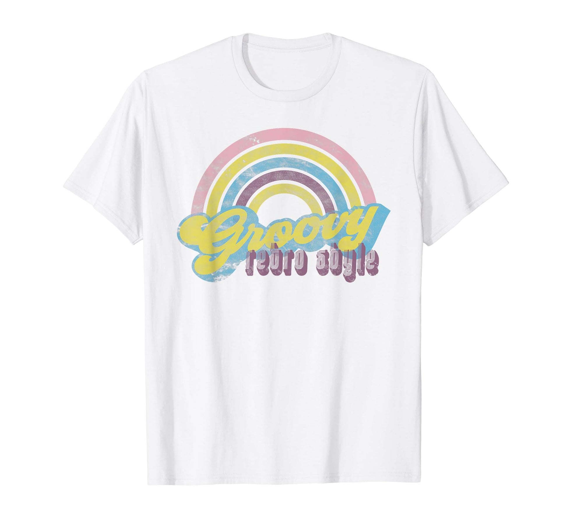 Groovy 70S Rainbow T-Shirt - Novelty Apparel for Adults - T-Shirt, Sweatshirt, Hoodie