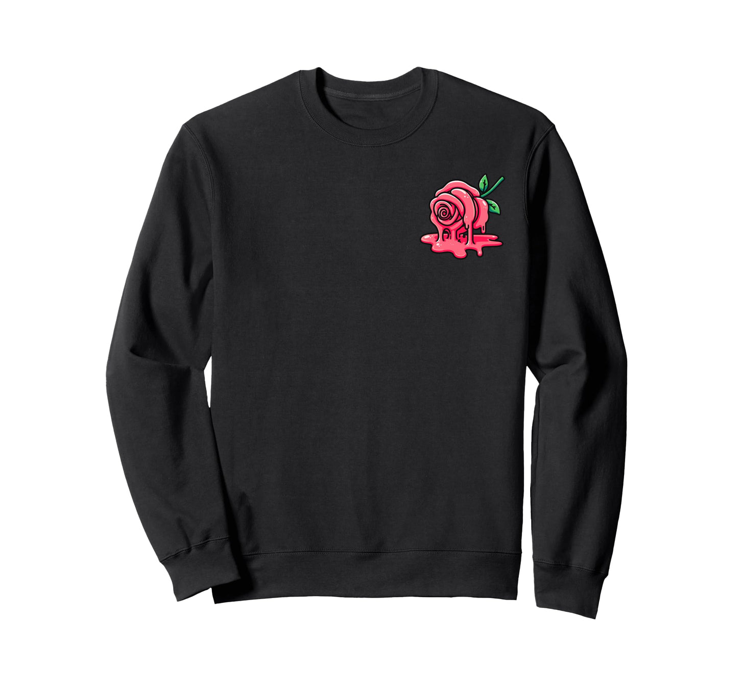 Melting Rose Aesthetic Vaporwave Sweatshirt - Custom Art Print Unisex - T-Shirt, Sweatshirt, Hoodie