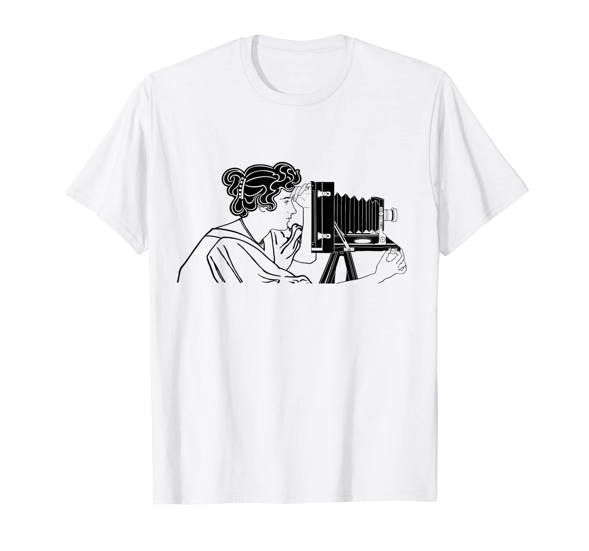 Antique 1900S Camera Photographer T-Shirt - Custom Art Print Men Women - T-Shirt, Sweatshirt, Hoodie