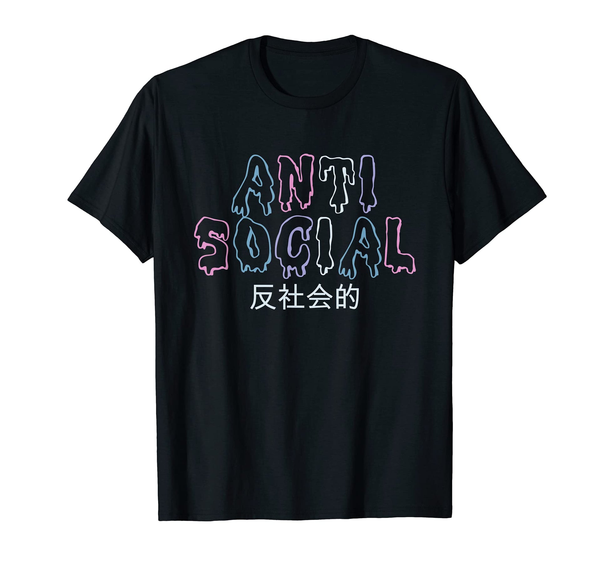 Anti Social Goth Vaporwave Aesthetic T-Shirt - Aesthetic Graphic Unisex - T-Shirt, Sweatshirt, Hoodie