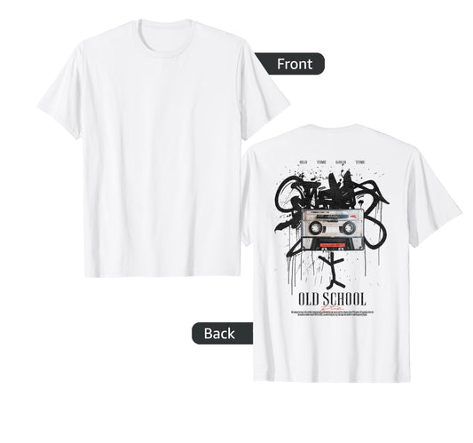 Back Streetwear Old School Music Tape T-Shirt - Unique Graphic Unisex - T-Shirt, Sweatshirt, Hoodie