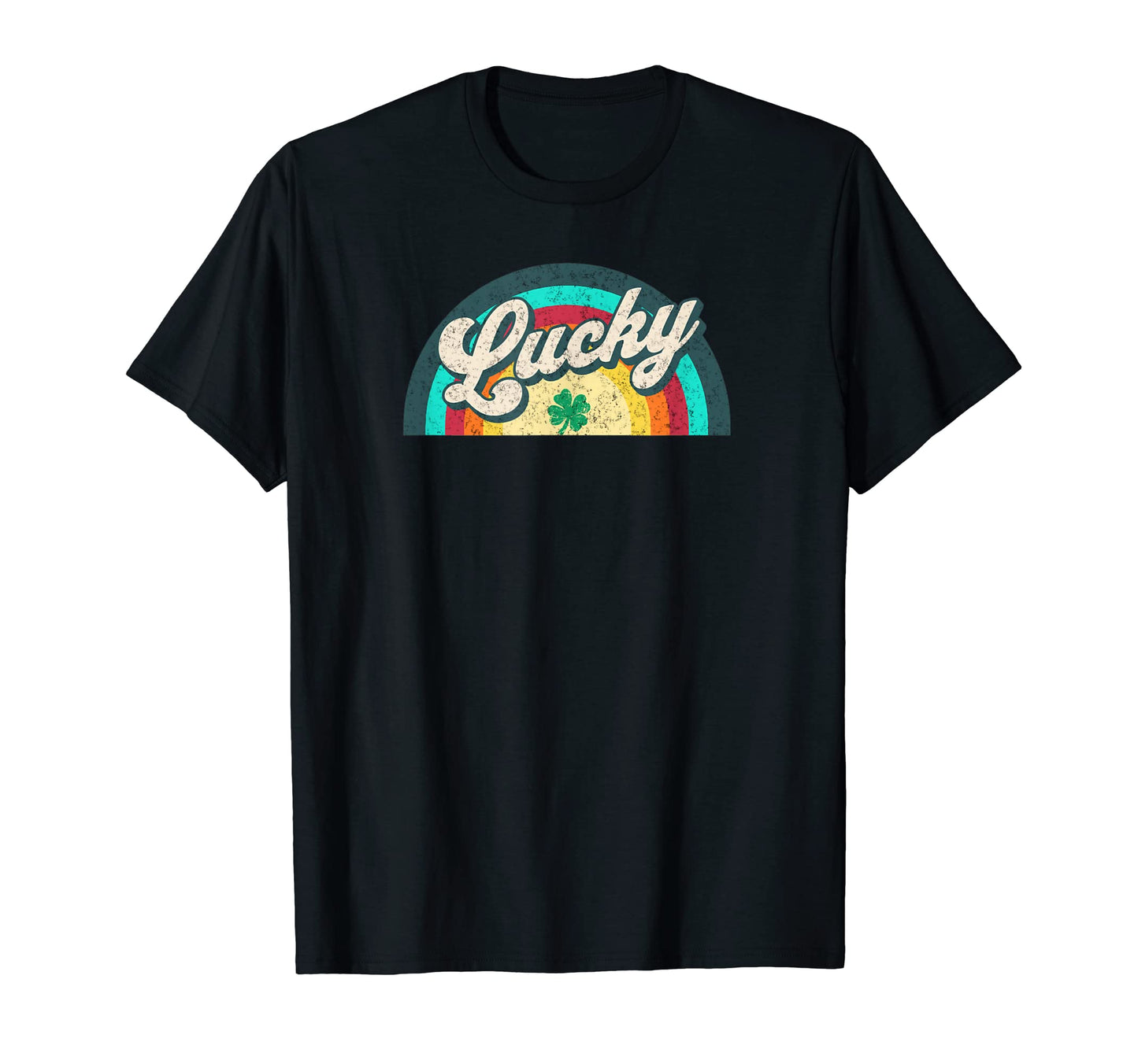 St Patricks Day Irish Lucky Rainbow T-Shirt - Casual Everyday Wear Unisex - T-Shirt, Sweatshirt, Hoodie