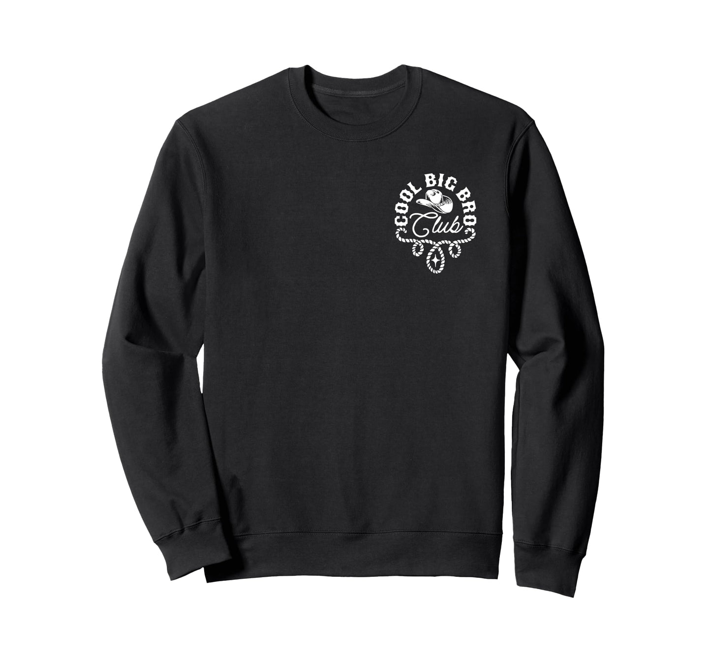 Big Bro Club Western Front Back Sweatshirt - Minimalist Print Unisex - T-Shirt, Sweatshirt, Hoodie