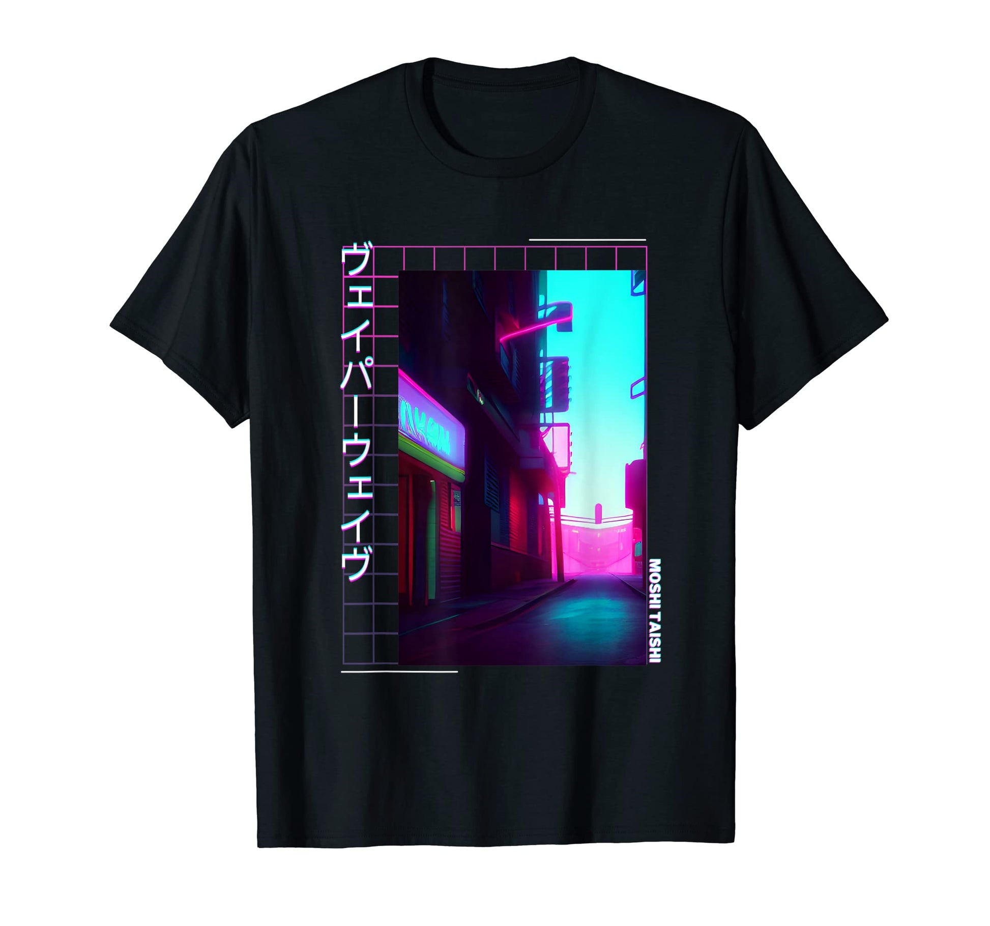 90S Synthwave Japanese Vaporwave Art Otaku T-Shirt - Trendy Graphic Unisex - T-Shirt, Sweatshirt, Hoodie