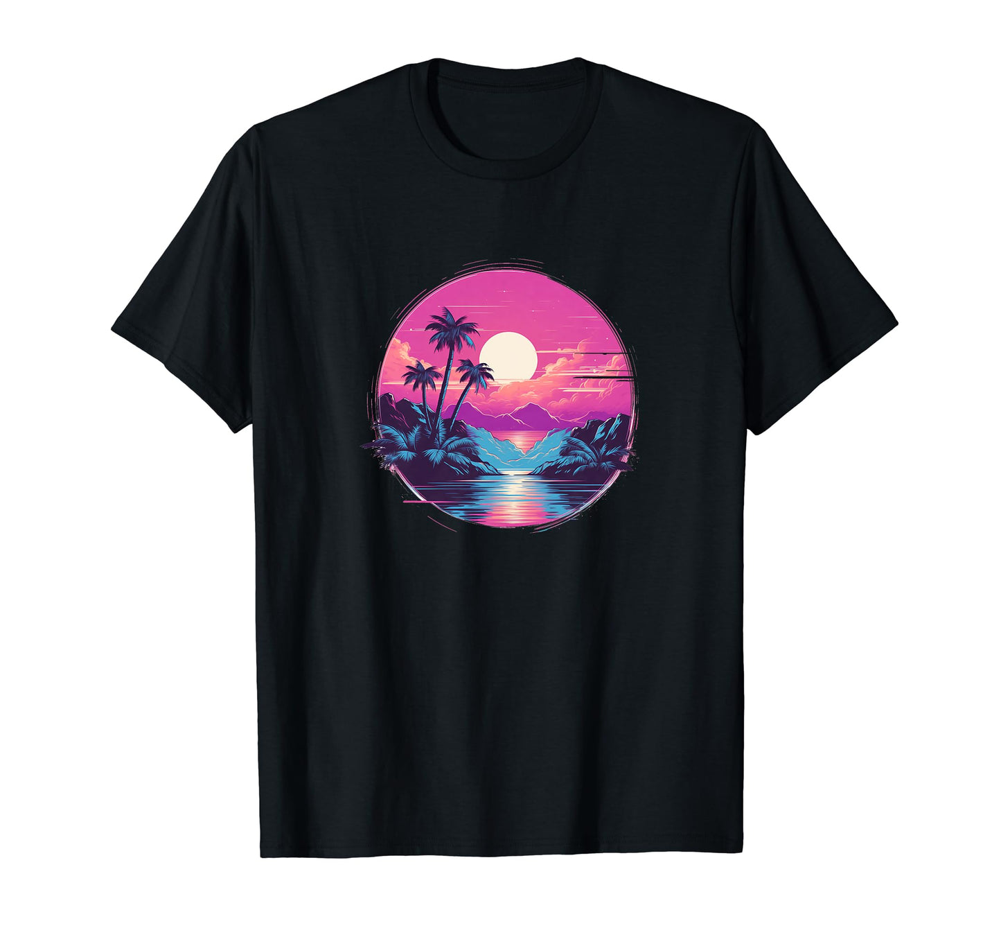 Vaporwave Landscape Aesthetic Art T-Shirt - Novelty Apparel Men Women - T-Shirt, Sweatshirt, Hoodie