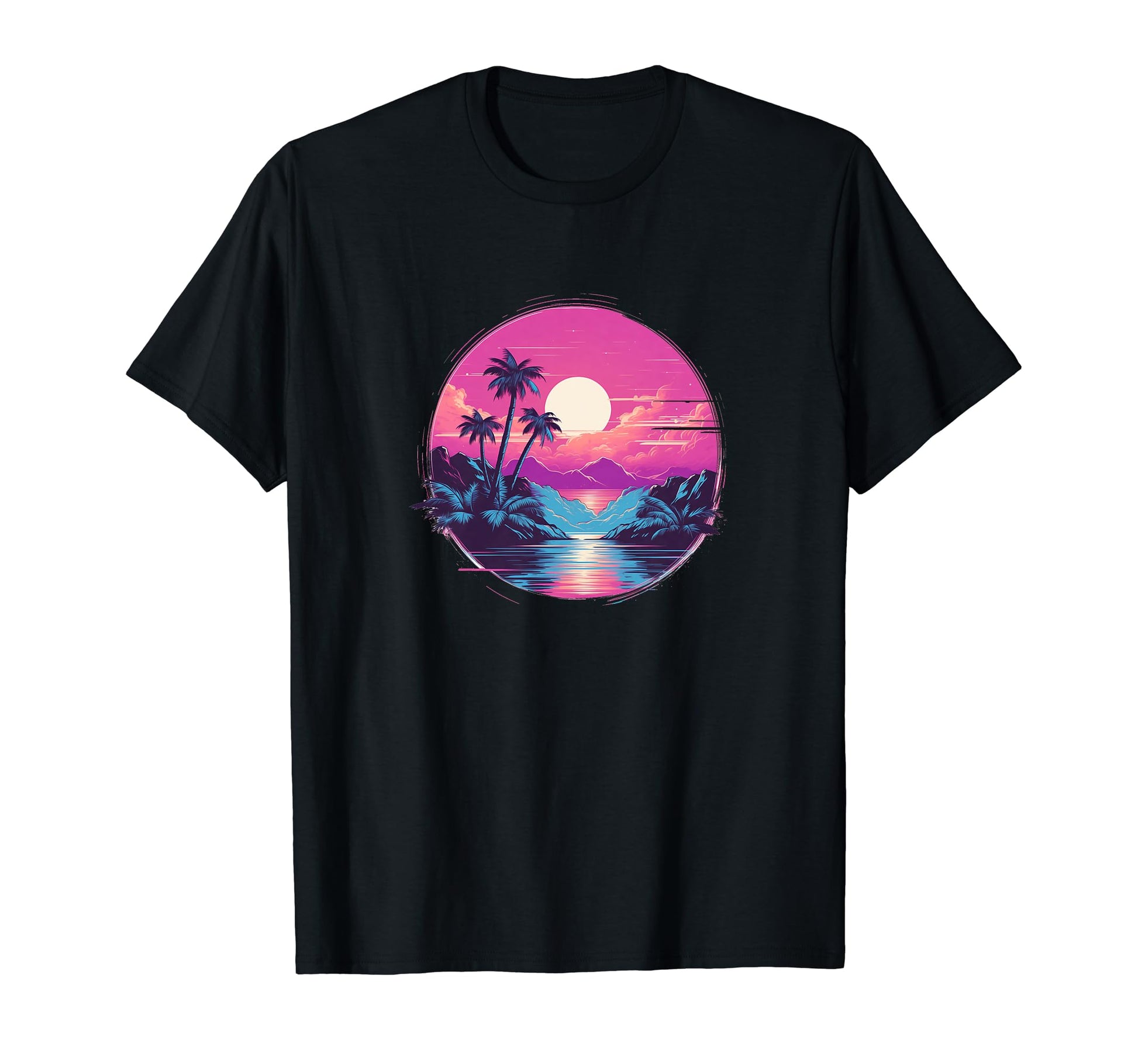 Vaporwave Landscape Aesthetic Art T-Shirt - Novelty Apparel Men Women - T-Shirt, Sweatshirt, Hoodie