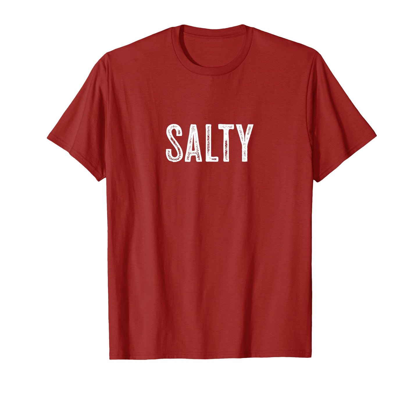 Salty Text Typography Distressed T-Shirt - Graphic Print Unisex - T-Shirt, Sweatshirt, Hoodie