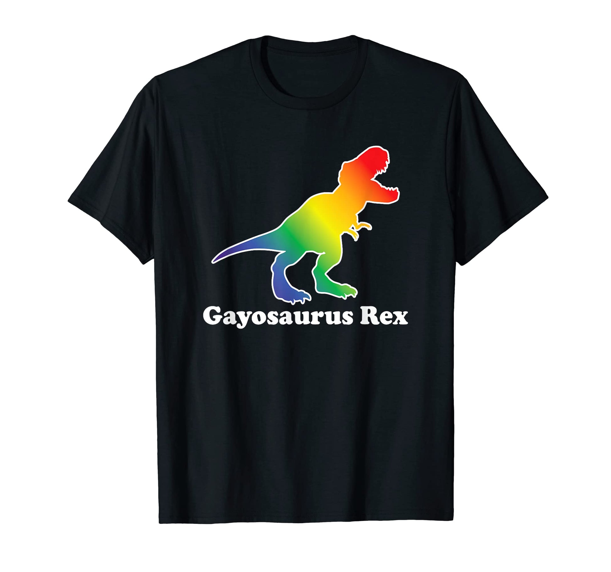 Gay Dinosaur Gay Pride Rainbow Funny T-Shirt - Minimalist Print Men Women - T-Shirt, Sweatshirt, Hoodie