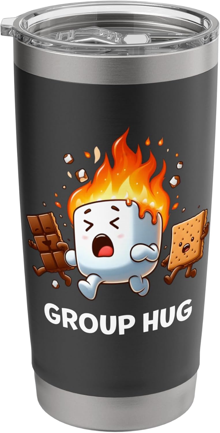Camping Group Hug Smores Funny Marshmallow - Adult & Kids T-Shirts, Sweatshirts & Hoodies apparel design preview 1