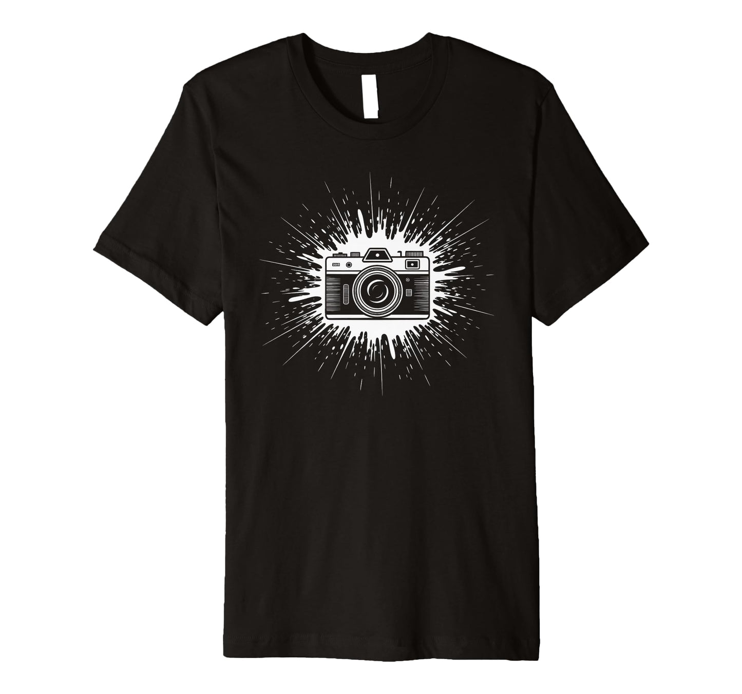 Camera Photo Photography Flash Lens T-Shirt - Unique Graphic for Adults - T-Shirt, Sweatshirt, Hoodie