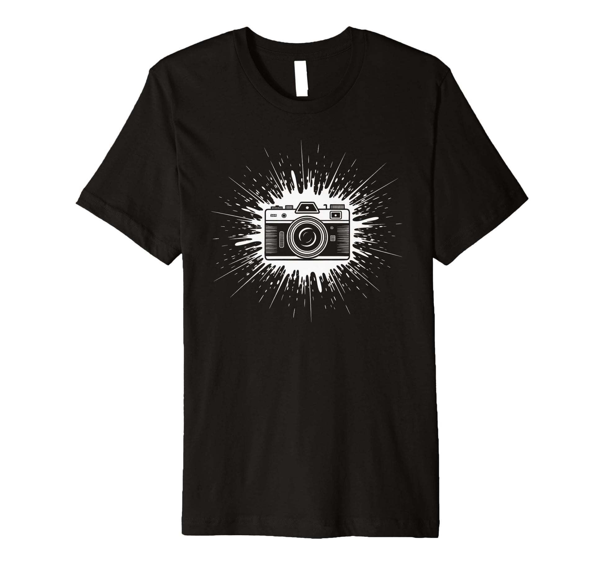 Camera Photo Photography Flash Lens T-Shirt - Unique Graphic for Adults - T-Shirt, Sweatshirt, Hoodie